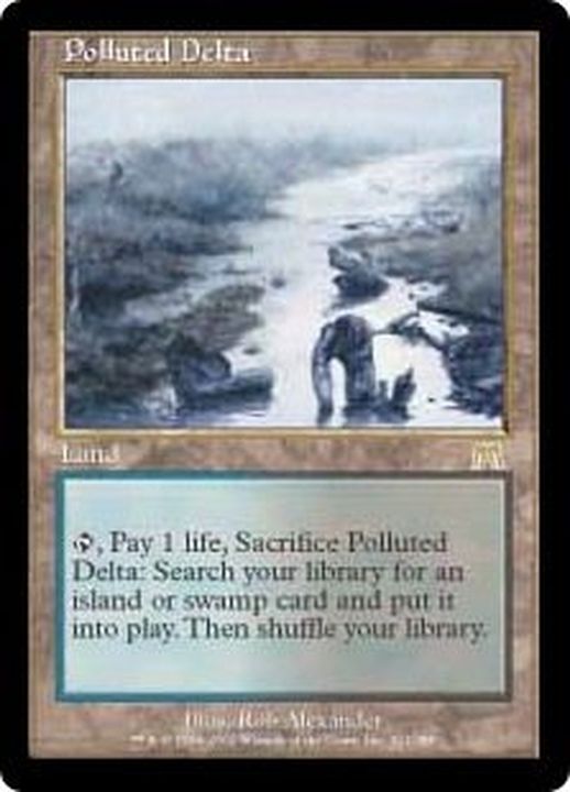 MTG 汚染された三角州 FOIL フルアート ボーダレス 日本語 FOIL] 汚染