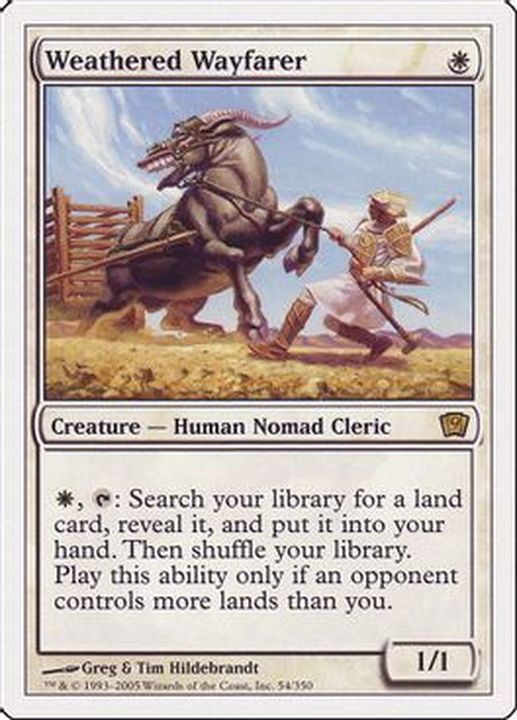 ONS:雨ざらしの旅人:日本語FOIL 1枚 Foil】《雨ざらしの旅人/Weathered