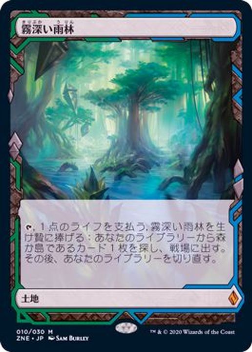 SPG】霧深い雨林 ドラゴンスケイルfoil 日本語 MTG 霧深い雨林/ Misty