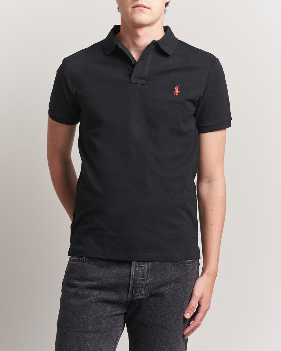 Polo Ralph Lauren Slim Fit Polo Polo Black at CareOfCarl.com