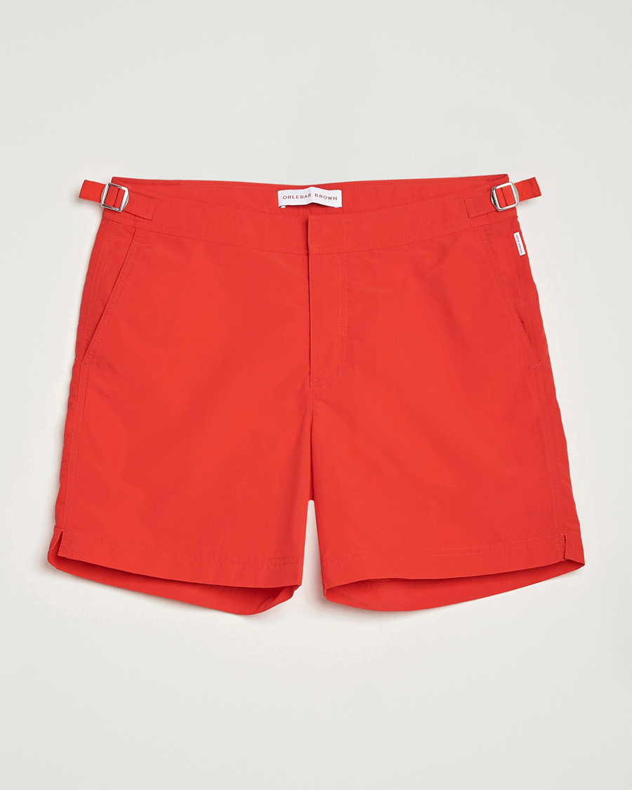 Orlebar Brown Bulldog II Medium Length Swim Shorts Rescue Red at