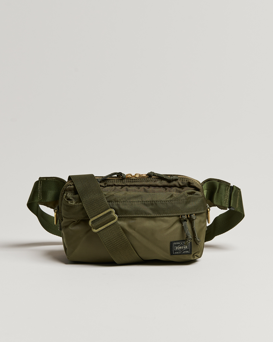 Porter-Yoshida & Co. Force Waist Bag Olive Drab at CareOfCarl.com