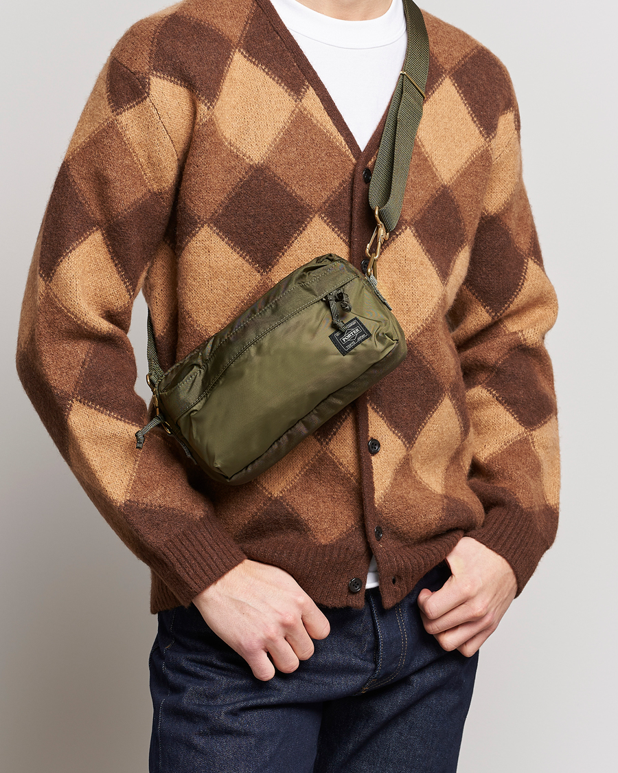 Porter-Yoshida & Co. Force Waist Bag Olive Drab at CareOfCarl.com
