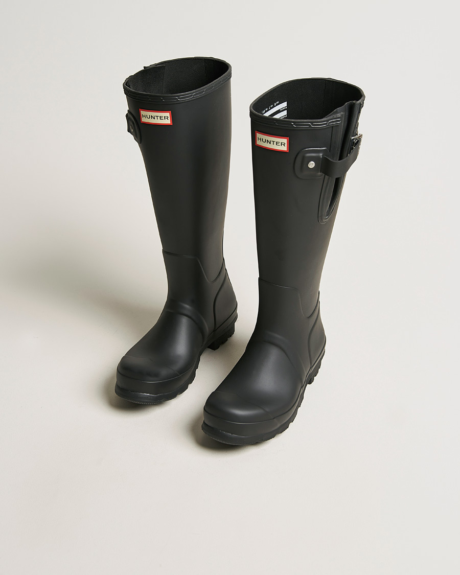 Hunter Original Tall Side Adjustable Boot Black at CareOfCarl.com