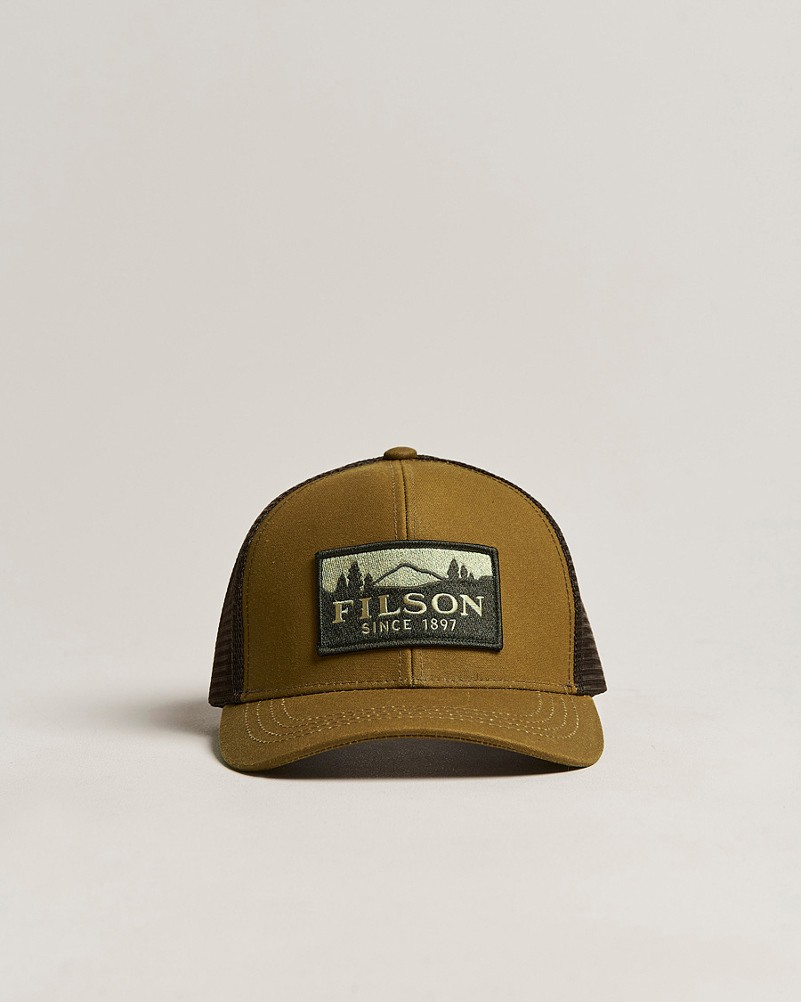 Filson Logger Mesh Cap Dark Tan at CareOfCarl.com