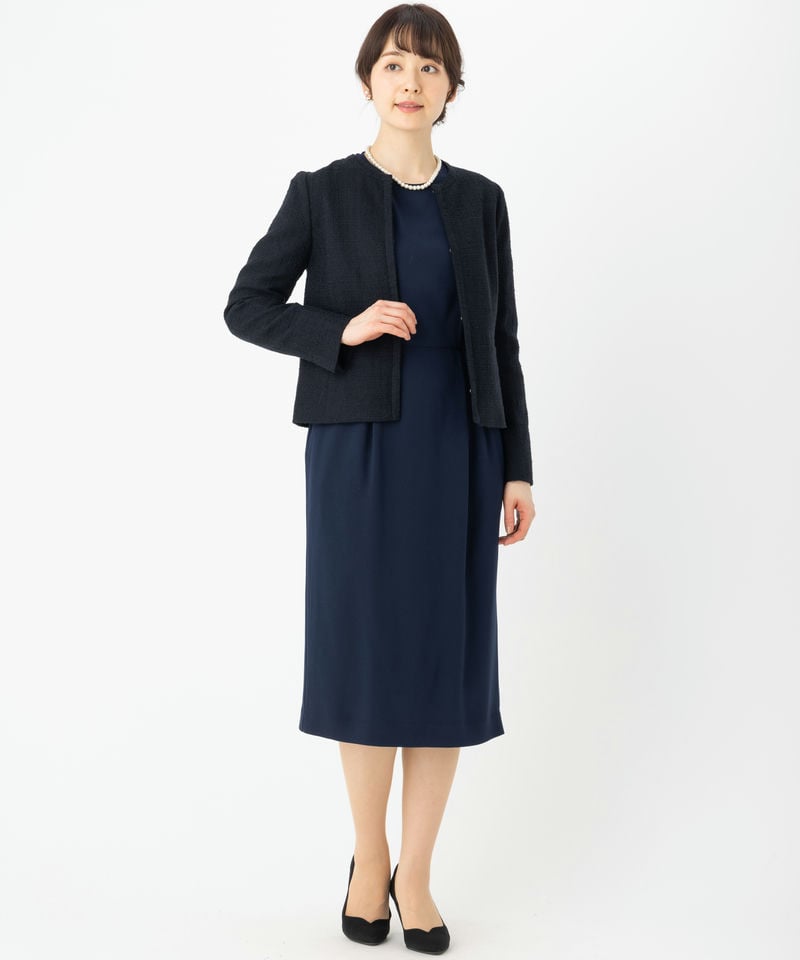 familiar ネイビー ジャケットとドレス セット familiar ネイビー
