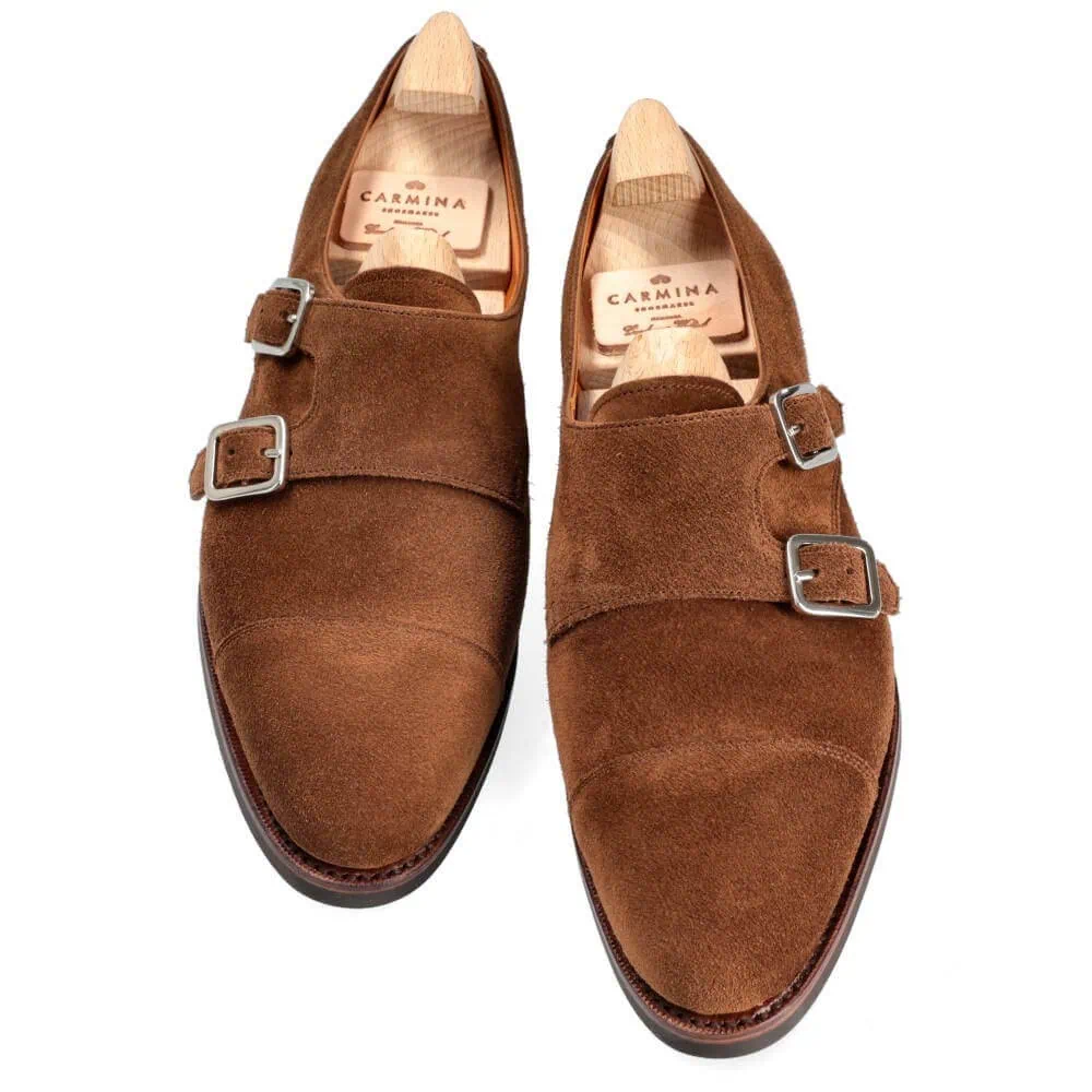 ダブルモンクストラップ（スエード マディソン20）1645 - Carmina