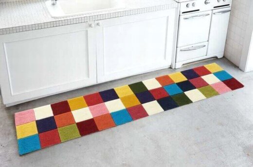 明るく楽しい印象にしてくれるカラフルな玄関マット『POPLE/ポップル