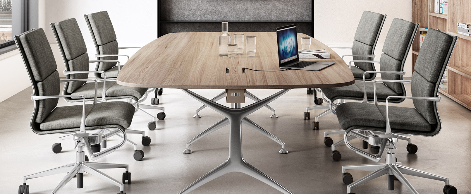 CASSINA IXC エアフレーム＆テーブルアリアス椅子5脚セット180cm