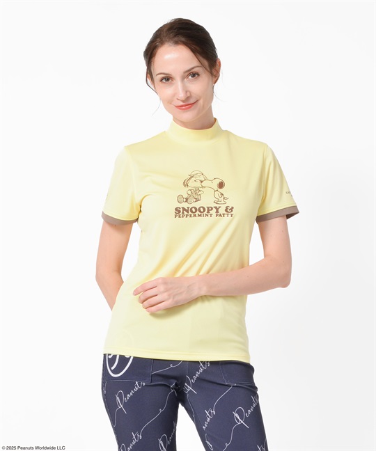 スヌーピー】ペパーミントパティ半袖モックネックTシャツ | カステル