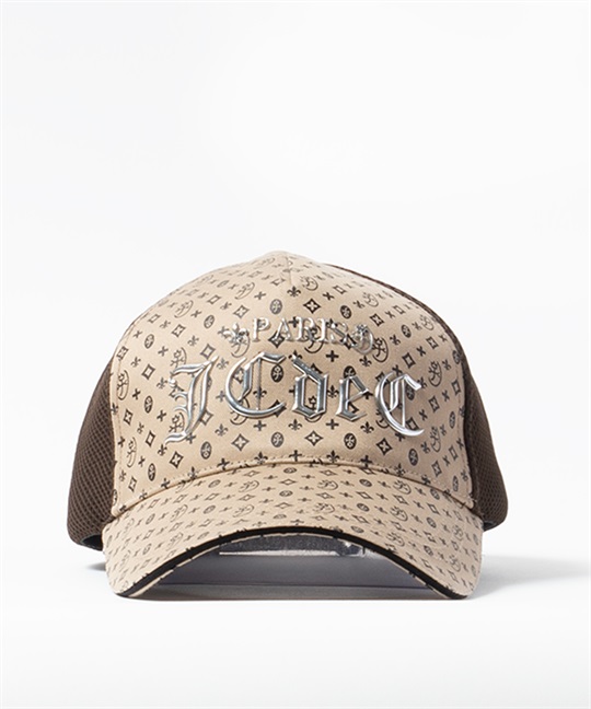 モノグラム総柄+シルバープリント入りキャップ | カステルバジャック