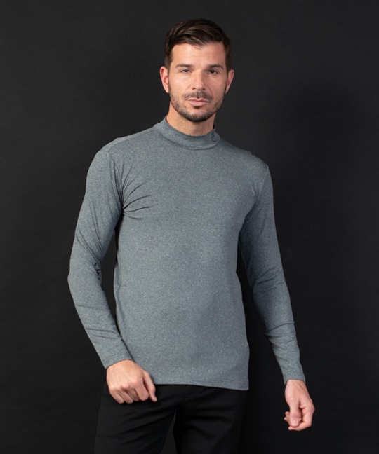 BLACK】蓄熱機能付き裏起毛インナー長Tシャツ | カステルバジャック