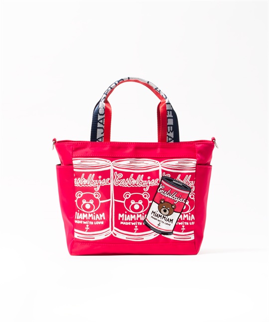 スープ缶柄 ラウンドバッグ（ショルダーベルト付き） | カステル