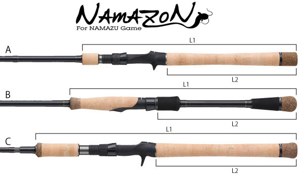 tailwalk Namazon ナマズゲームロッド c66 M/G 中古 tailwalk Namazon