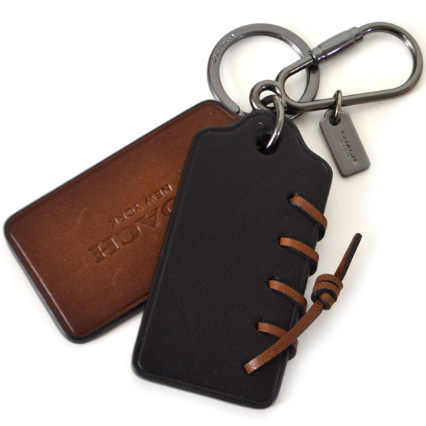 COACH】コーチ レザー ハング タグ リップ アンド リペア チャーム