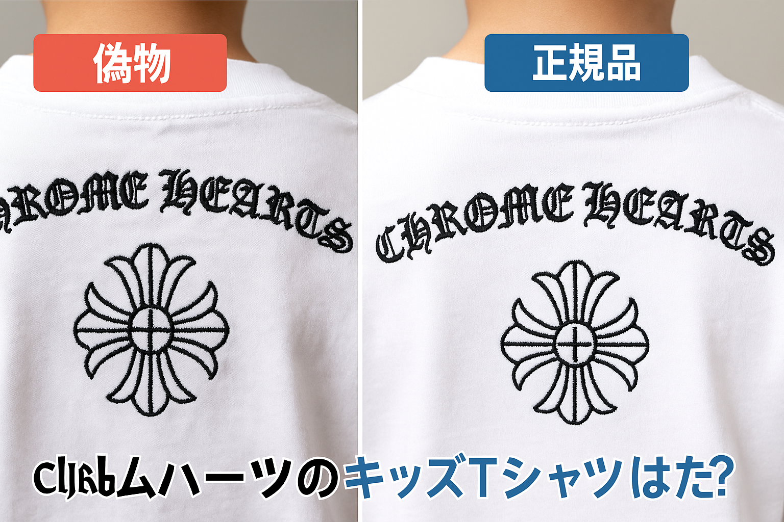 クロムハーツ キッズTシャツ 偽物の見分け方ガイド｜正規品との違いや