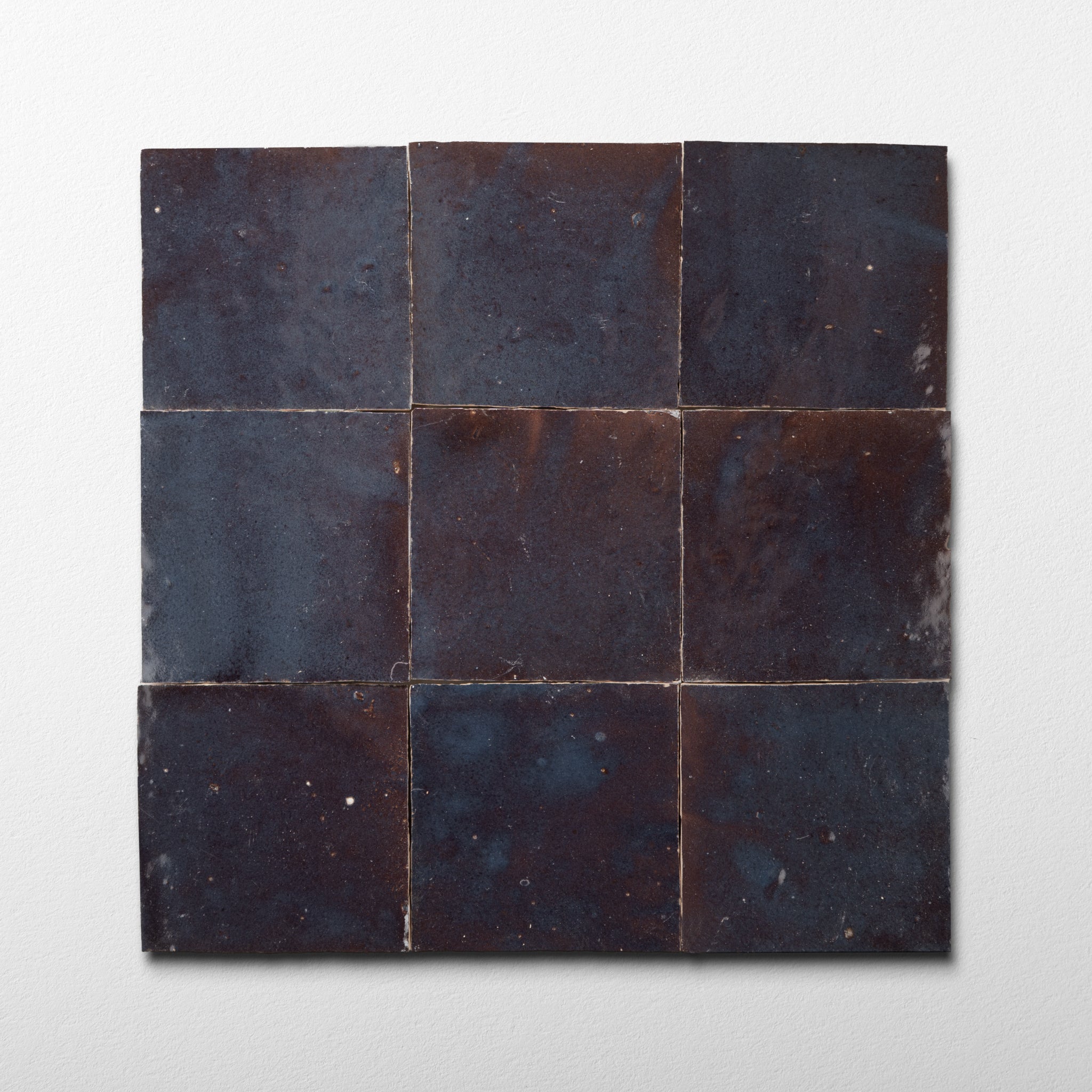 Handmade Moroccan Zellige 4x4 Eggplant Purple Terracotta Tile