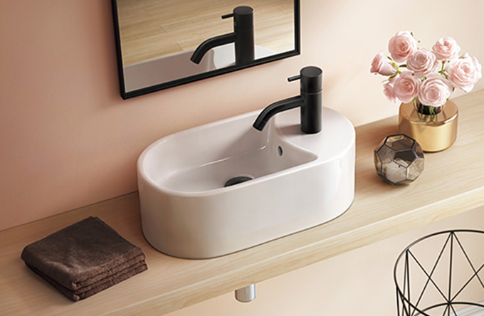 SB8093｜手洗器｜美しいデザインの洗面ボウルならセラトレーディング