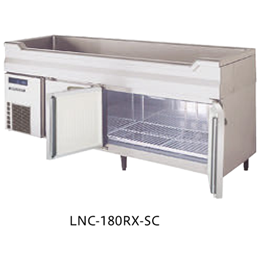 LNC-180RX-SC フクシマガリレイ 舟形シンク付き低コールドテーブル