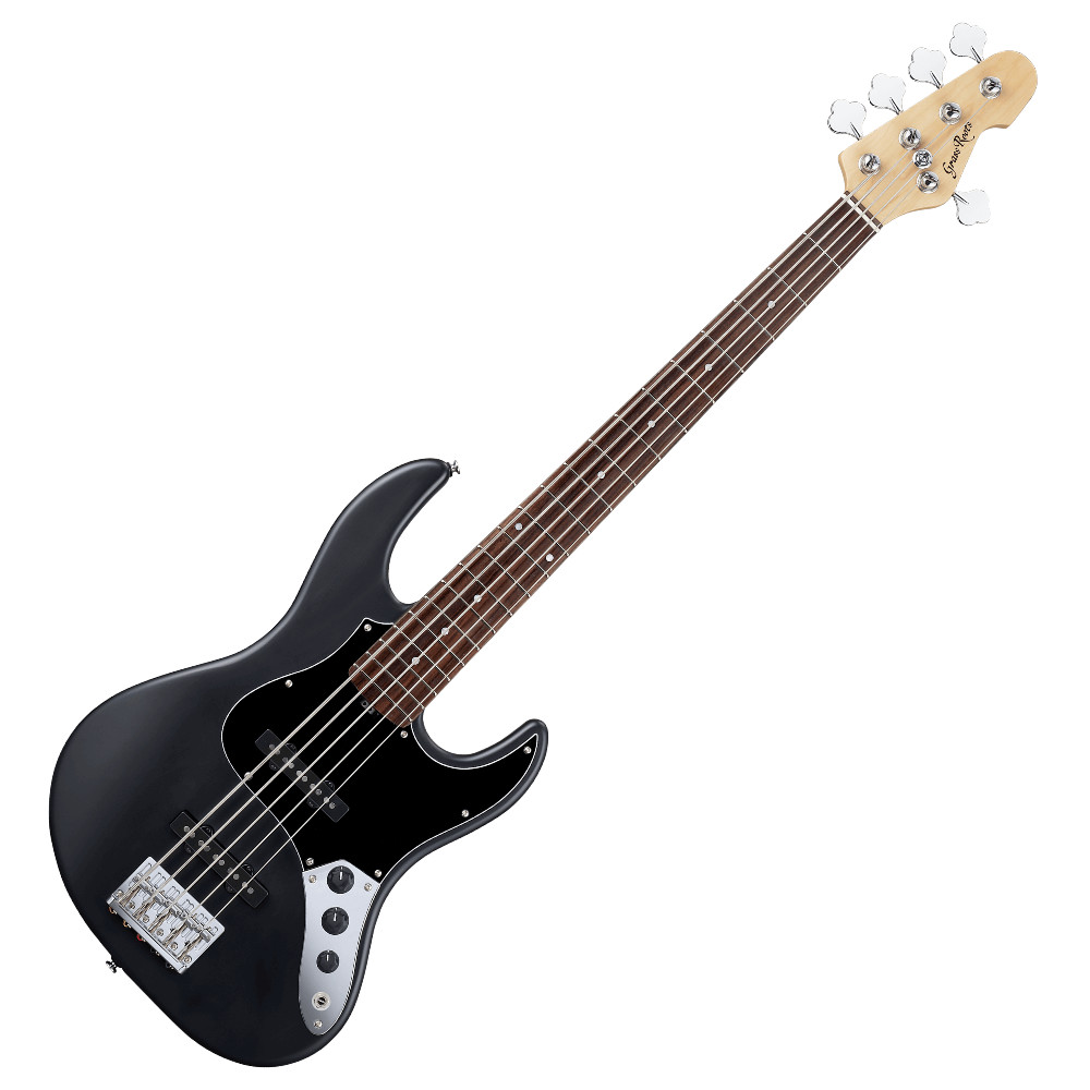 エレキベース GrassRoots G-AMAZE-5-DX Black Satin グラスルーツ 5弦