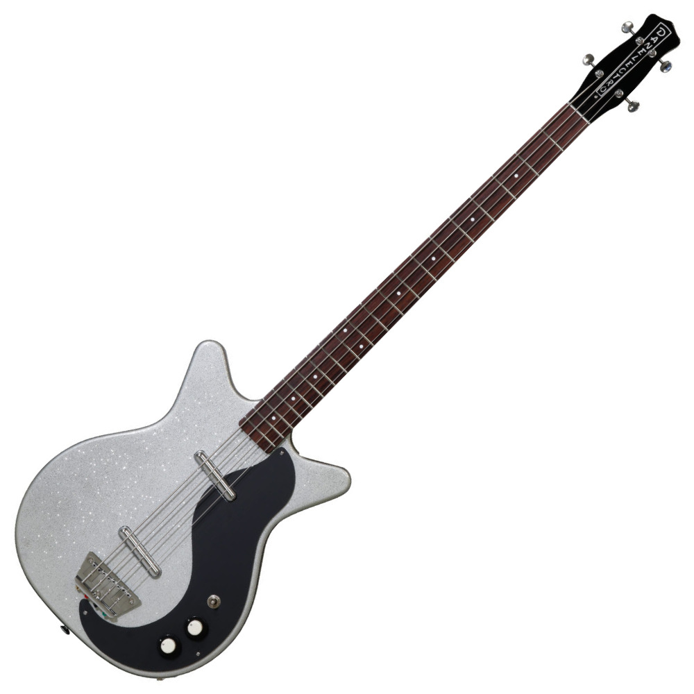 Danelectro ダンエレクトロ 59DC LONGSCALE BASS METALFLAKE SILVER