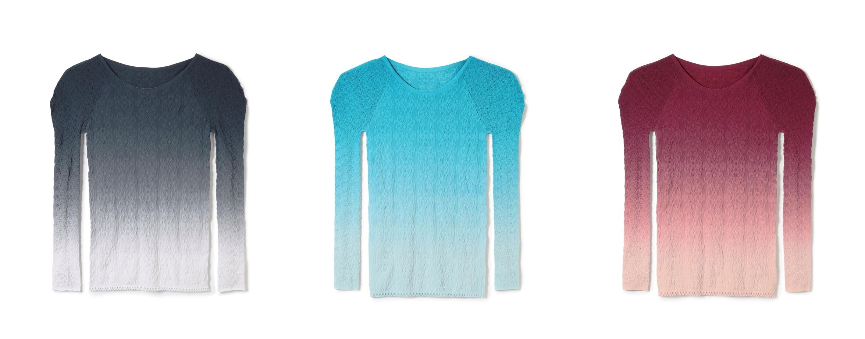 冬の重ね着もスッキリおしゃれに着こなせるノーソーイングニット