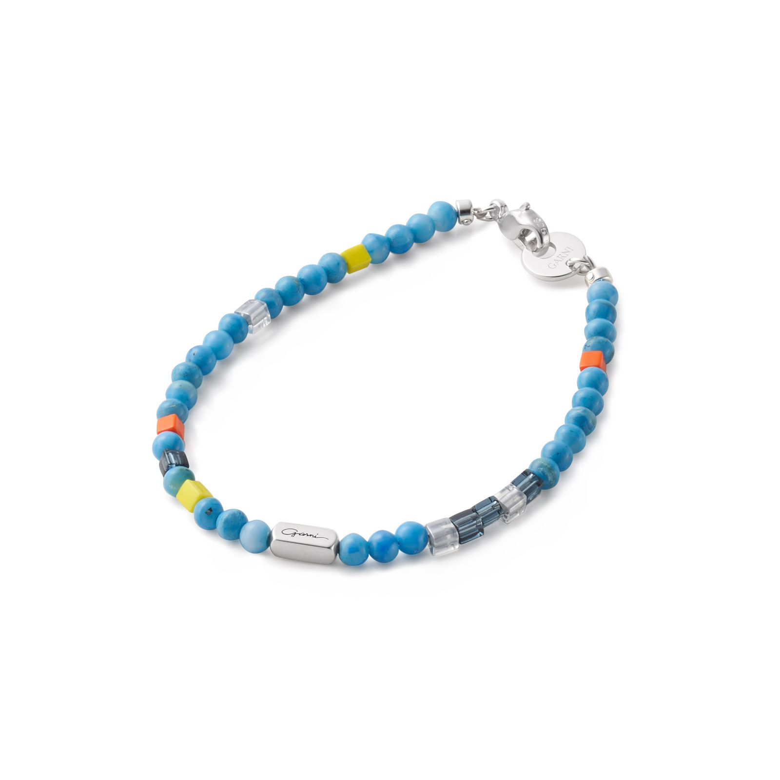 GARNI - Mix Beads Bracelet - Blue / ミックス ビーズ ブレスレット