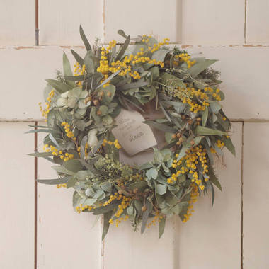 ミモザのドライフラワーリース*母の日ギフトアレンジメント 商品詳細