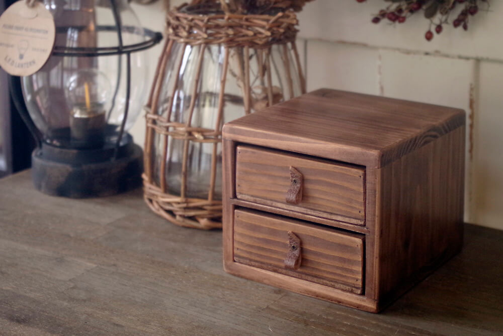 木製ミニ小引出し｜アンティーク風収納木箱｜通販 商品詳細