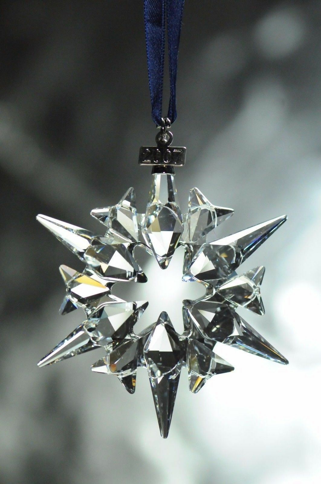 Swarovski Crystal Christmas Annual Star Ornament 2007 Brand New