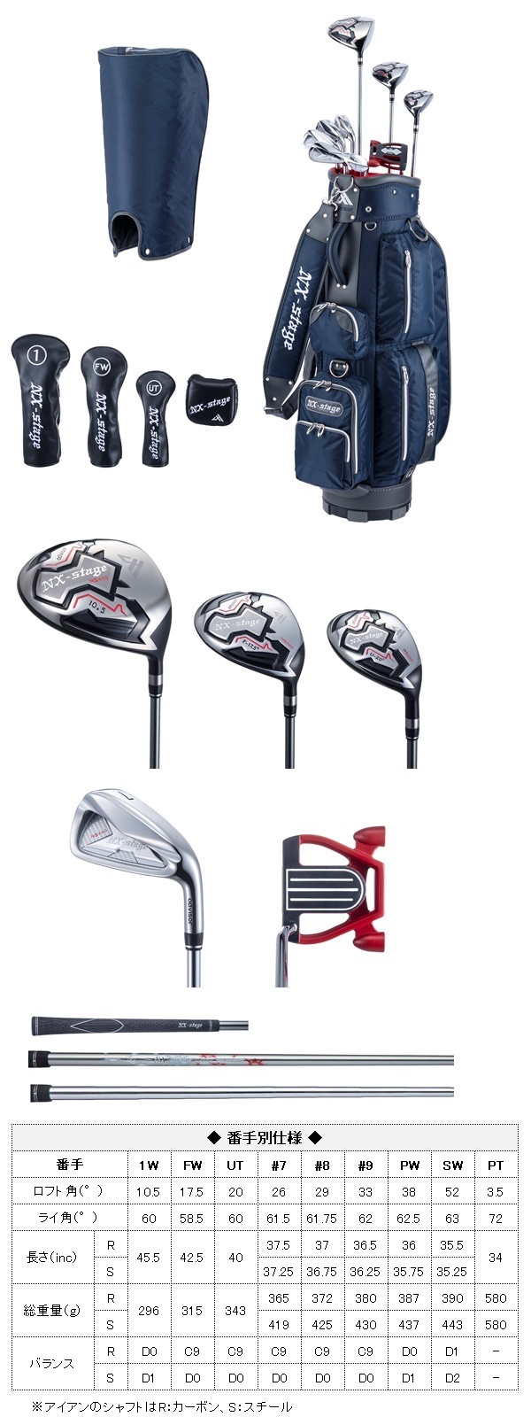 advisor』NX-stageクラブセット