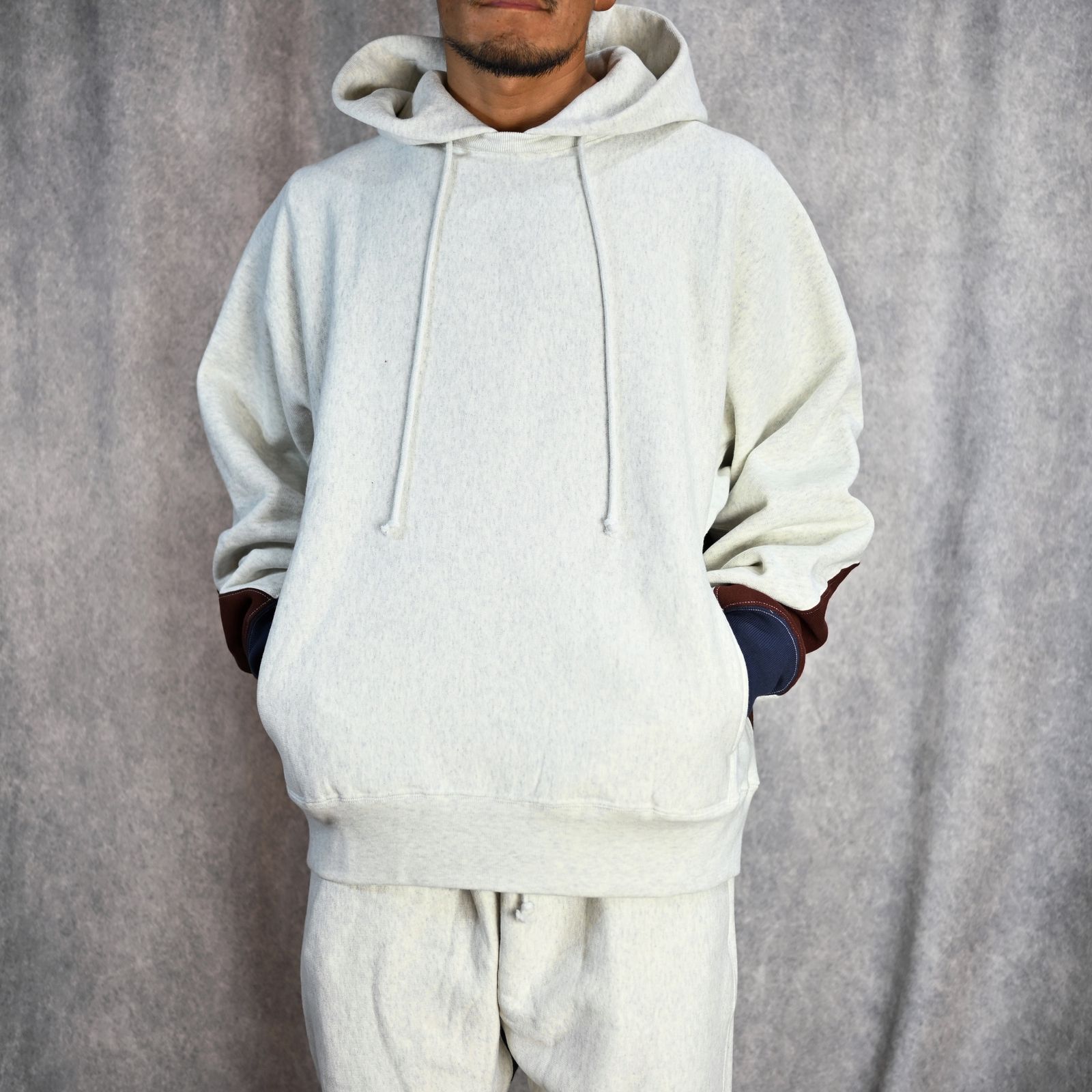 N.HOOLYWOOD - × Champion HOODED SWEATSHIRT (OATMULE