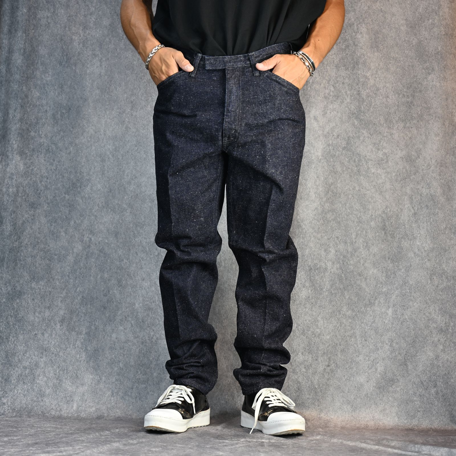 New Manual - #022 LV MCQUEEN PANTS ONE-WASHED（INDIGO