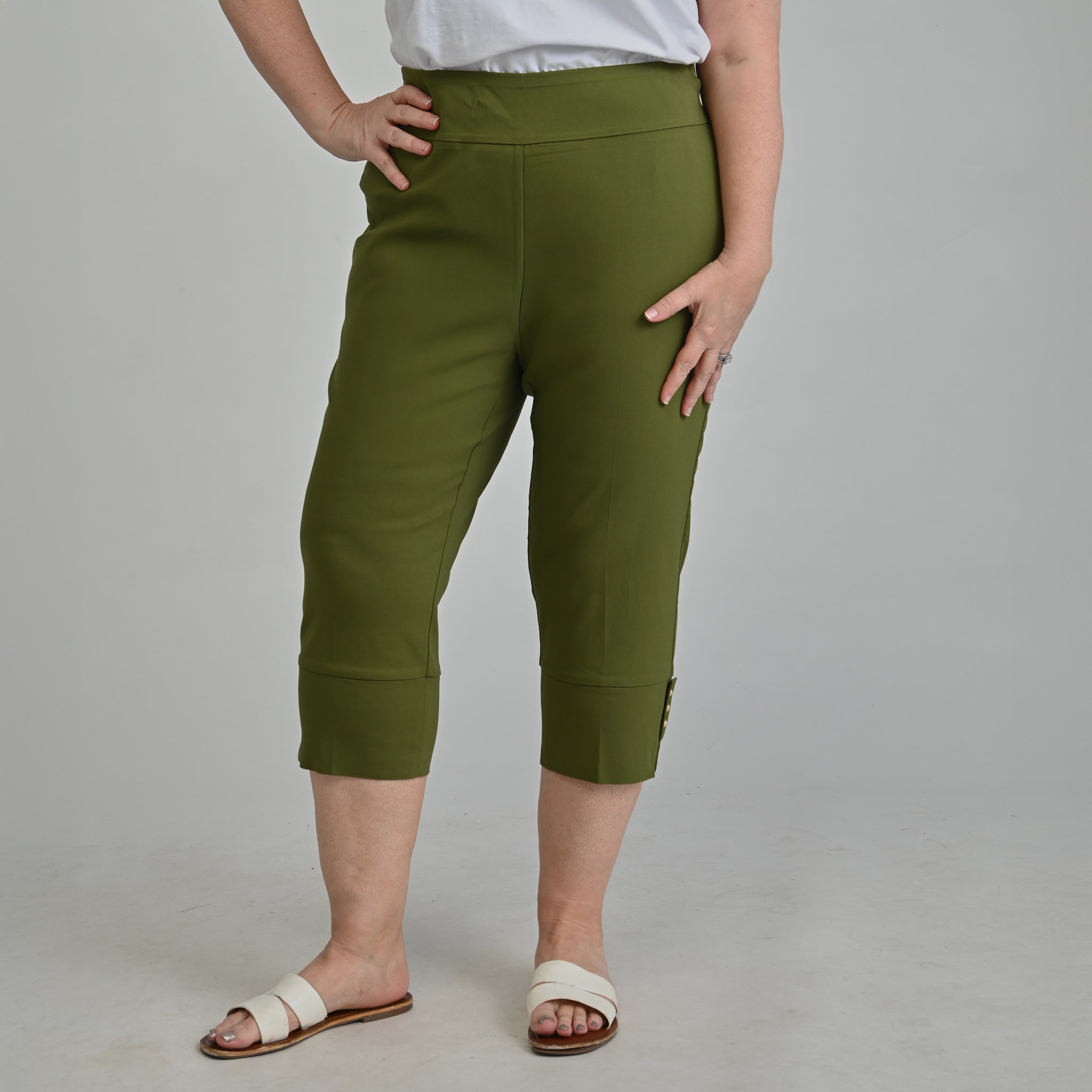 Pull On Cuff Detail Millennium Capri – Christopher & Banks