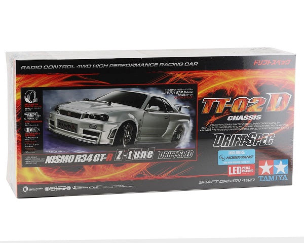 Tamiya NISMO R34 GT-R Z-Tune 1/10 4WD Drift Spec Kit (TT-02D) w