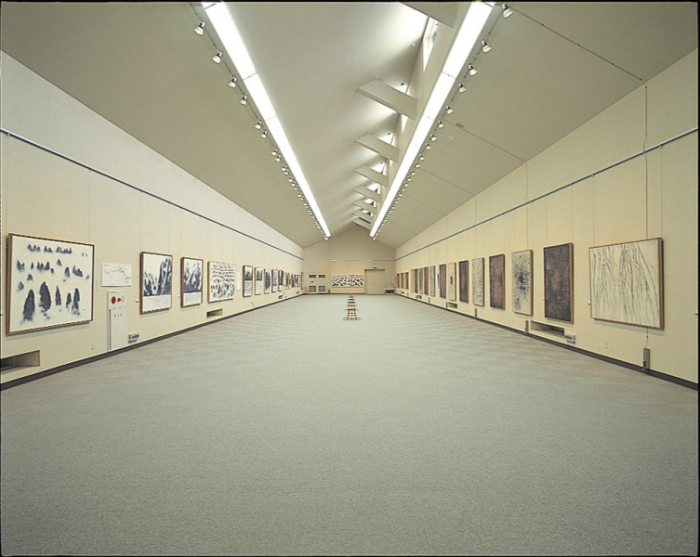 原画【富岡惣一郎】 早春・梢 けやき林 八海山 白の世界 文化村 富岡