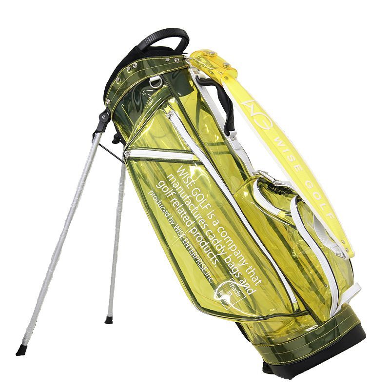 キャディバッグ ゴルフ 透明クリアキャディバッグ スタンドキャディバッグ