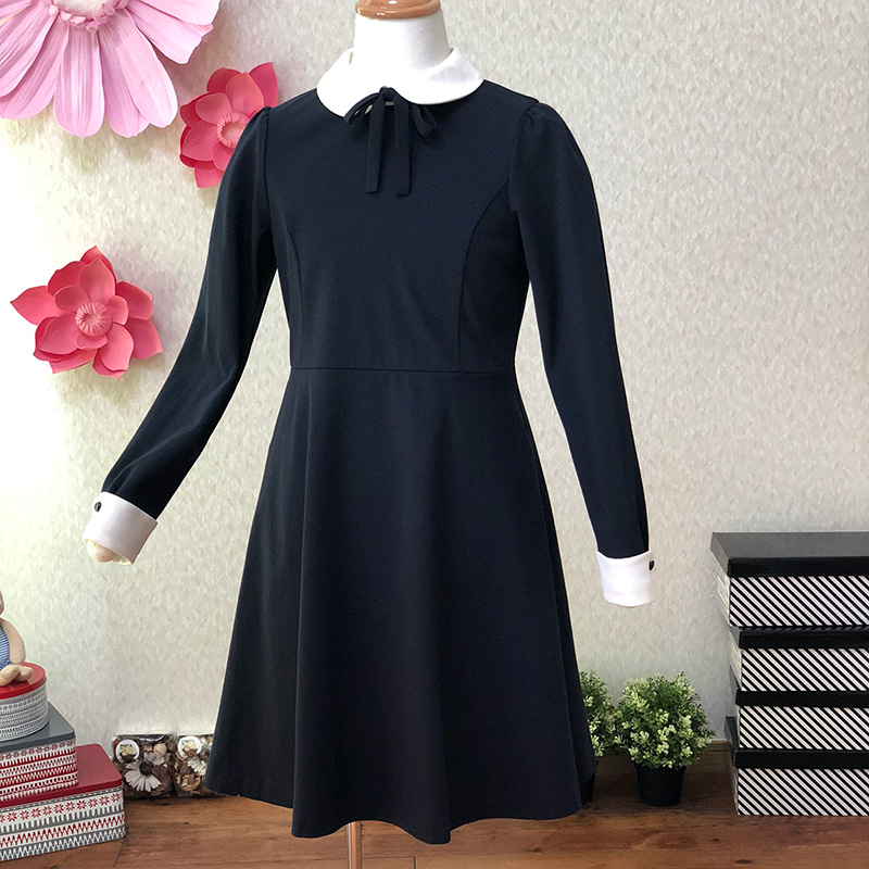 組曲 クラシカルな白襟紺色ワンピース 150/160(サイズ160) / ブランド