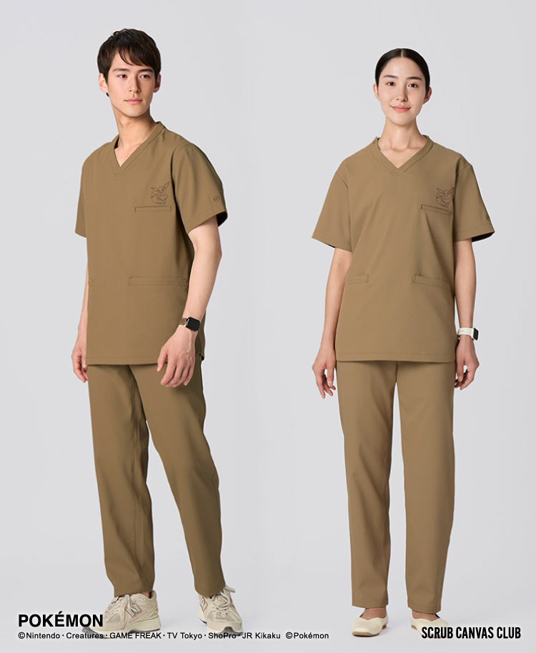 ポケモンスクラブトップス(男女兼用) | おしゃれ白衣のクラシコ公式通販