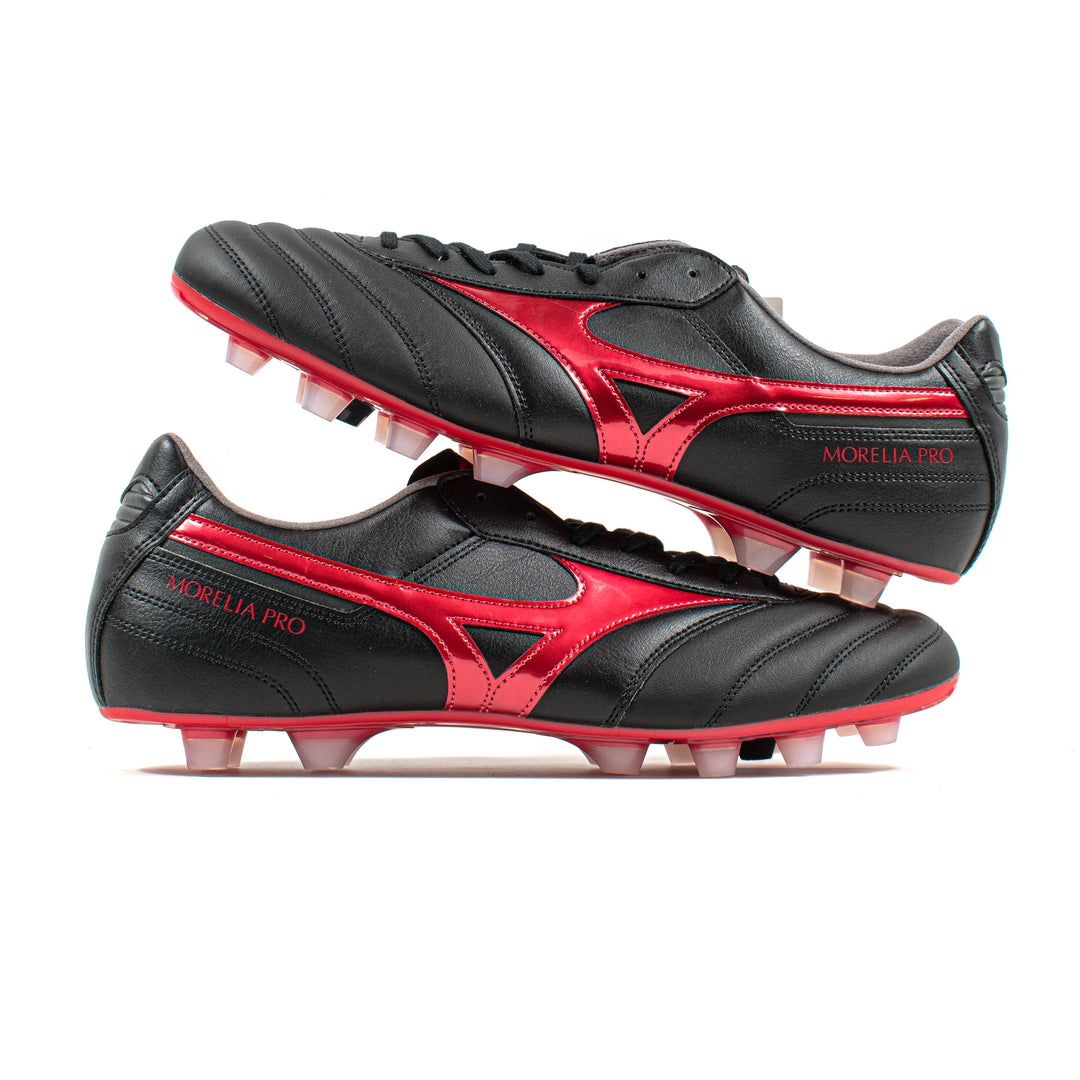 Mizuno Morelia II Pro Black Red FG – Classic Soccer Cleats