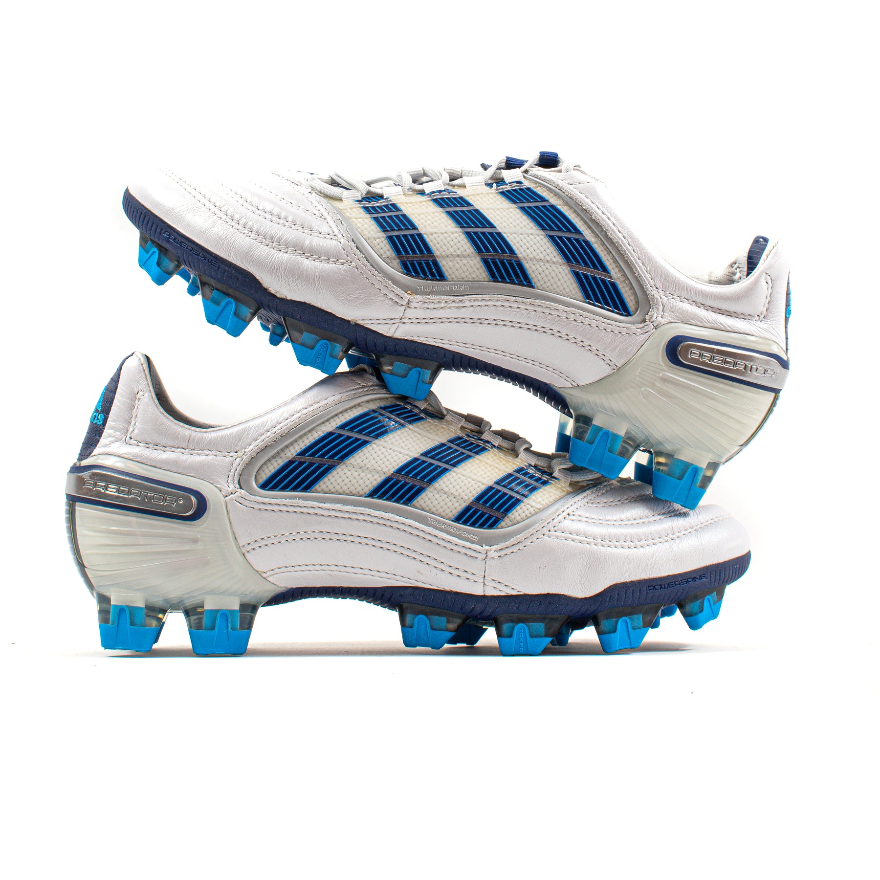 Adidas Predator X CL White Blue Kids FG – Classic Soccer Cleats