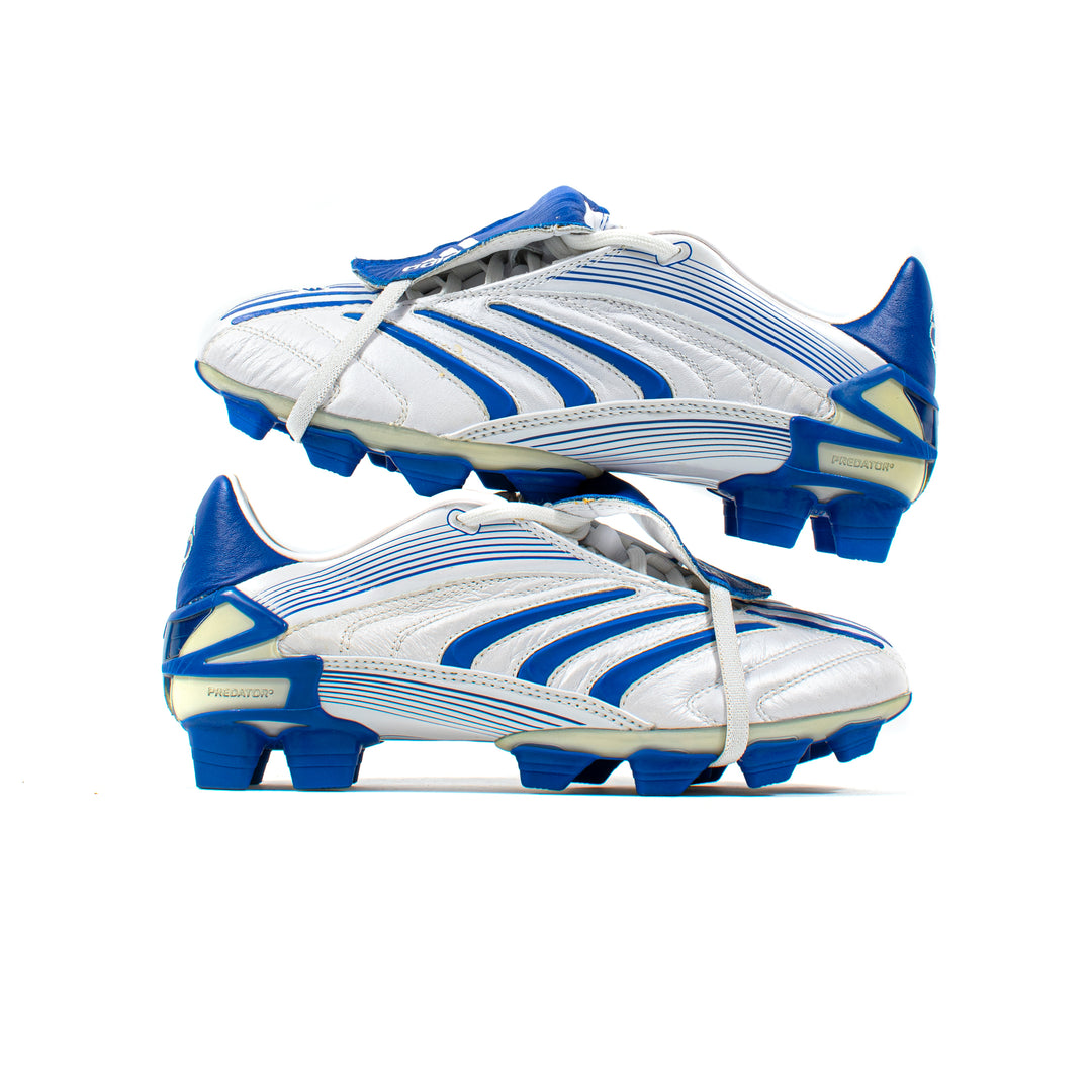Adidas Predator Absolute White Blue FG – Classic Soccer Cleats