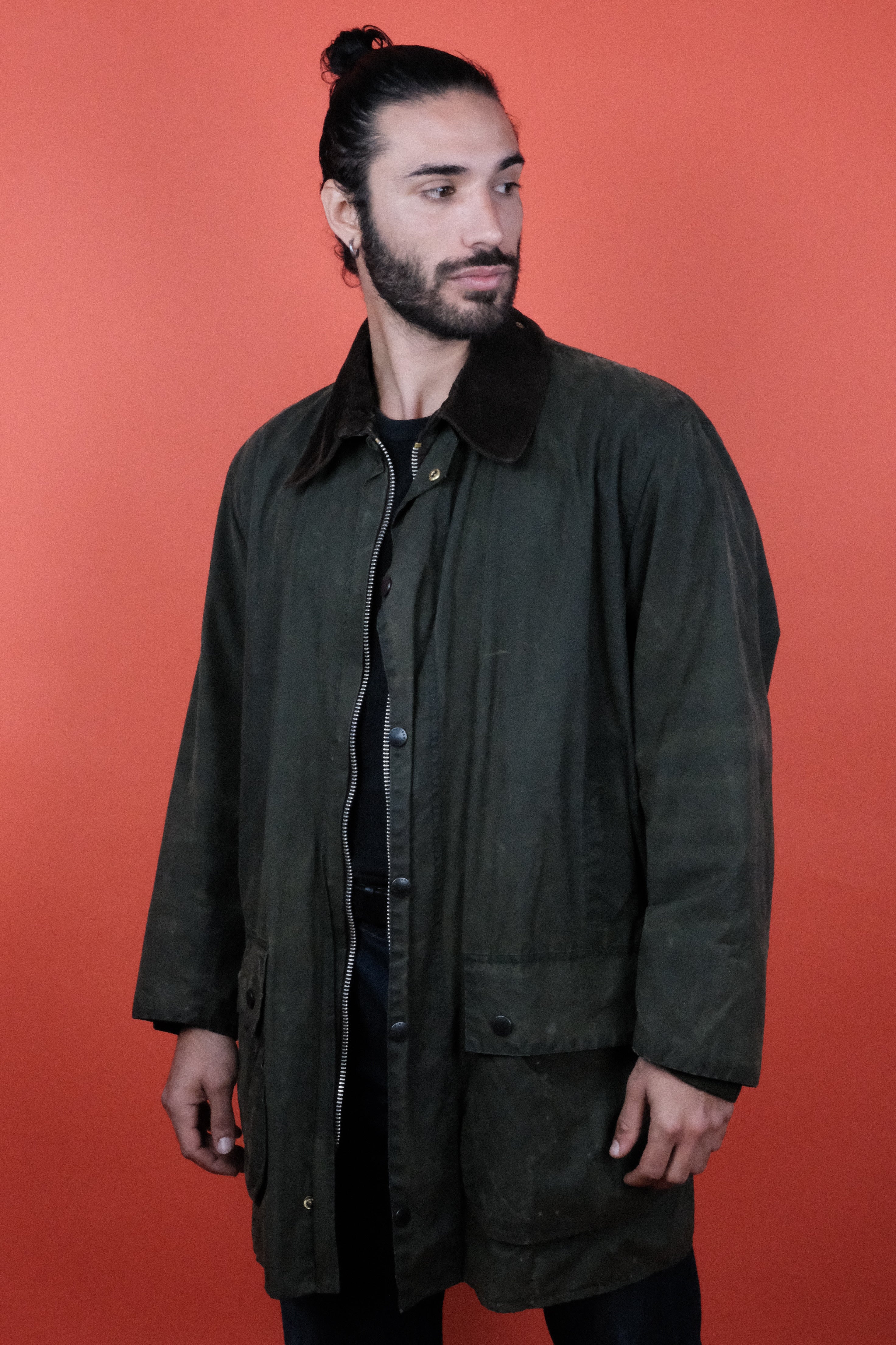 Barbour Border Jacket 'C44' Green ~ Vintage Store Clochard92.com