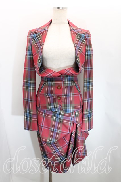 ヴィヴィアンウエストウッド 中古 / タータンチェックセットアップ 38