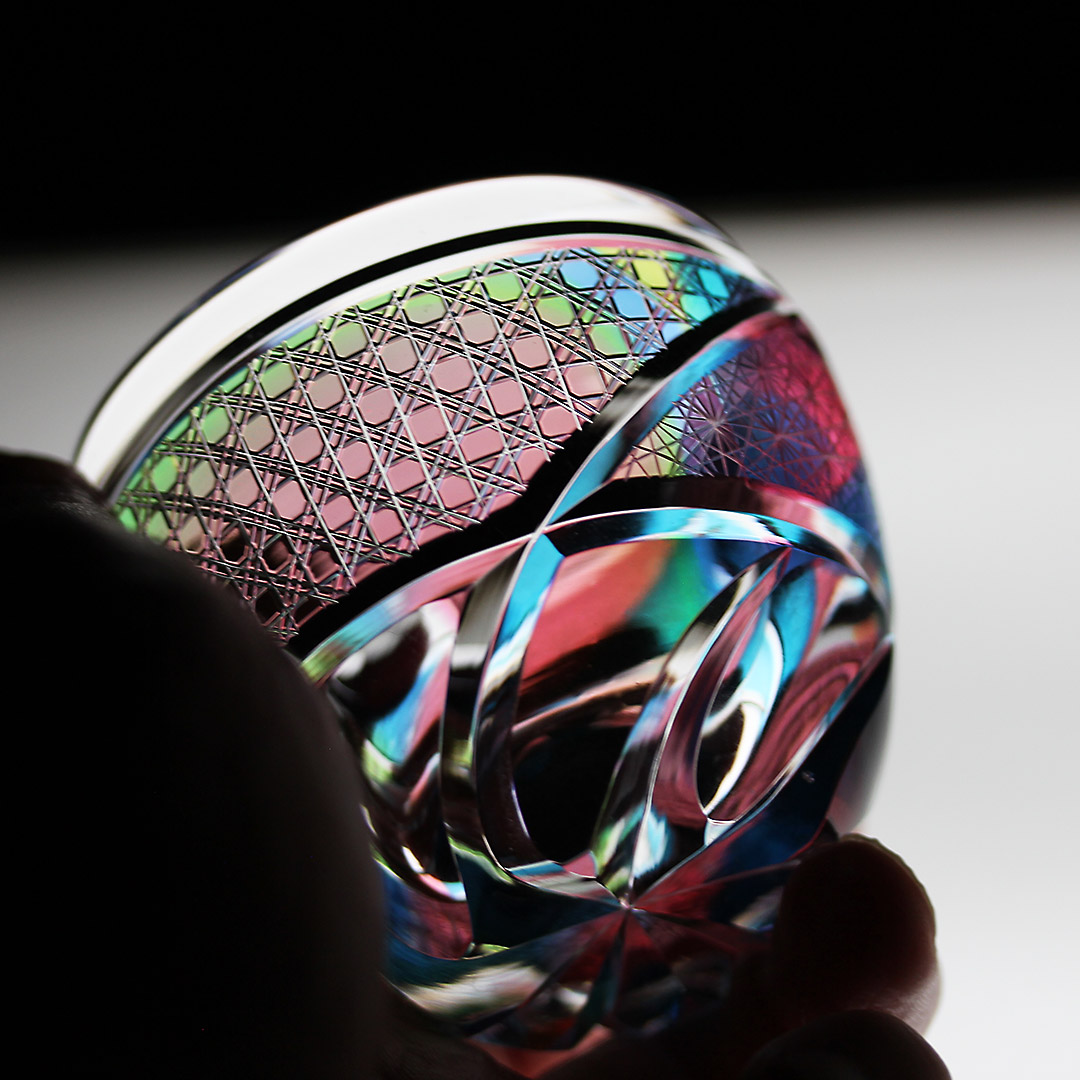 Jewel Kiriko 虹色の切子酒杯の通販情報 - Craft Style