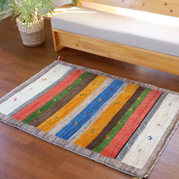 イラン産手織りギャッベ 150×100cm｜手織ラグの店クラフトワーク