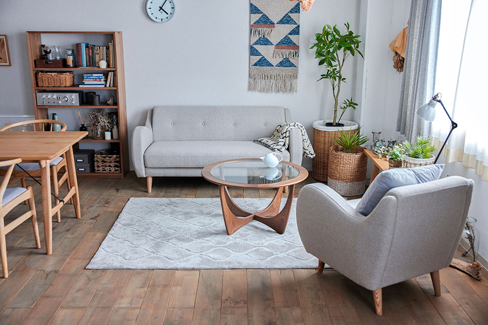 WTW】コーヒーテーブル｜アルミ×ウッド 傷あり・雰囲気◎ WTW