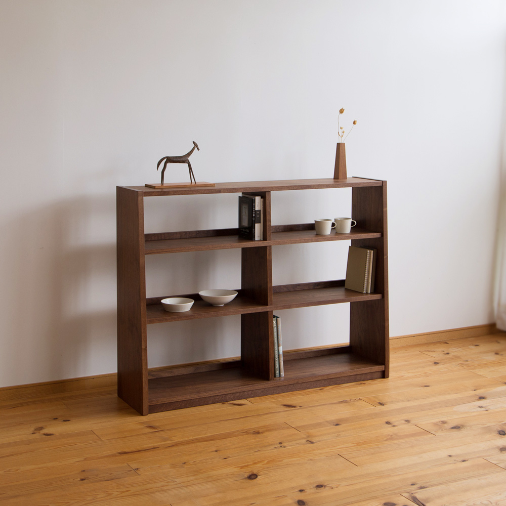 C-419 ロータイプのブックシェルフ 家具工房クラポ