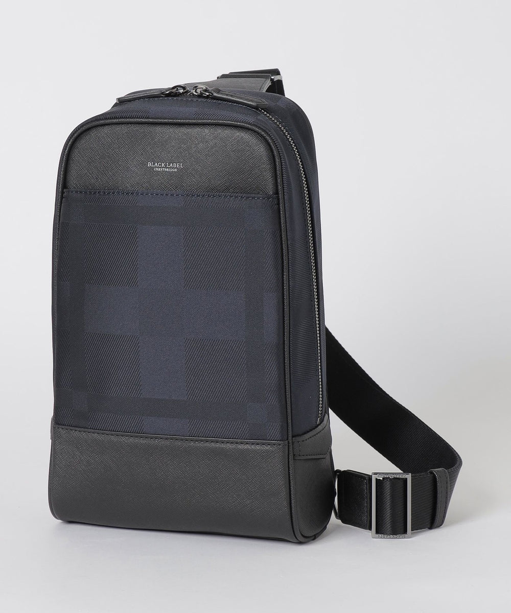シャドークレストブリッジチェックボディバッグ（バッグ）｜BLACK