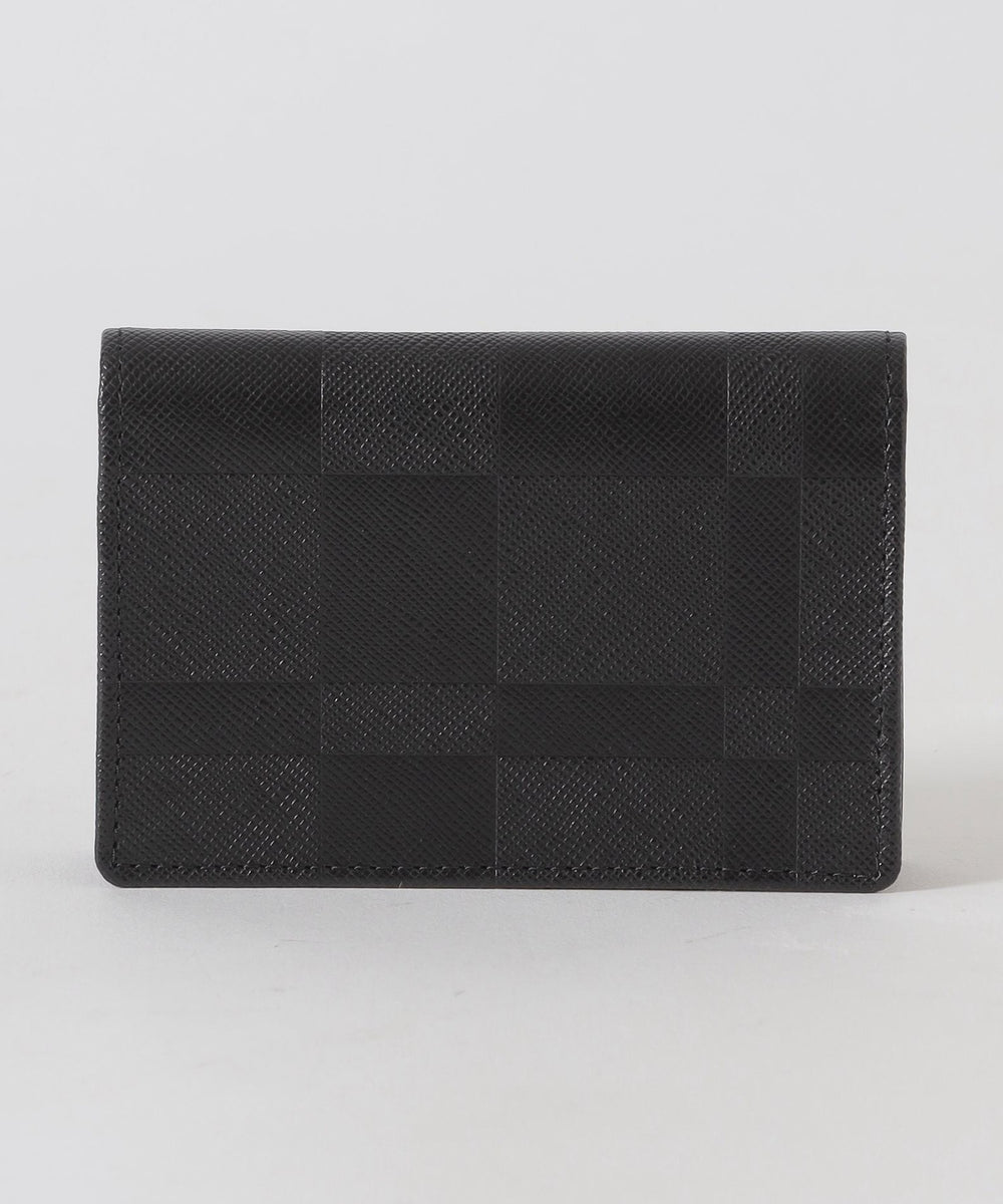 エンボスチェックカードケース（ウォレット/ケース）｜BLACK LABEL